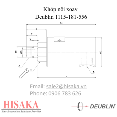 Cấu tạo Deublin 1115-181-556