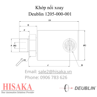 Cấu tạo Deublin 1205-000-001