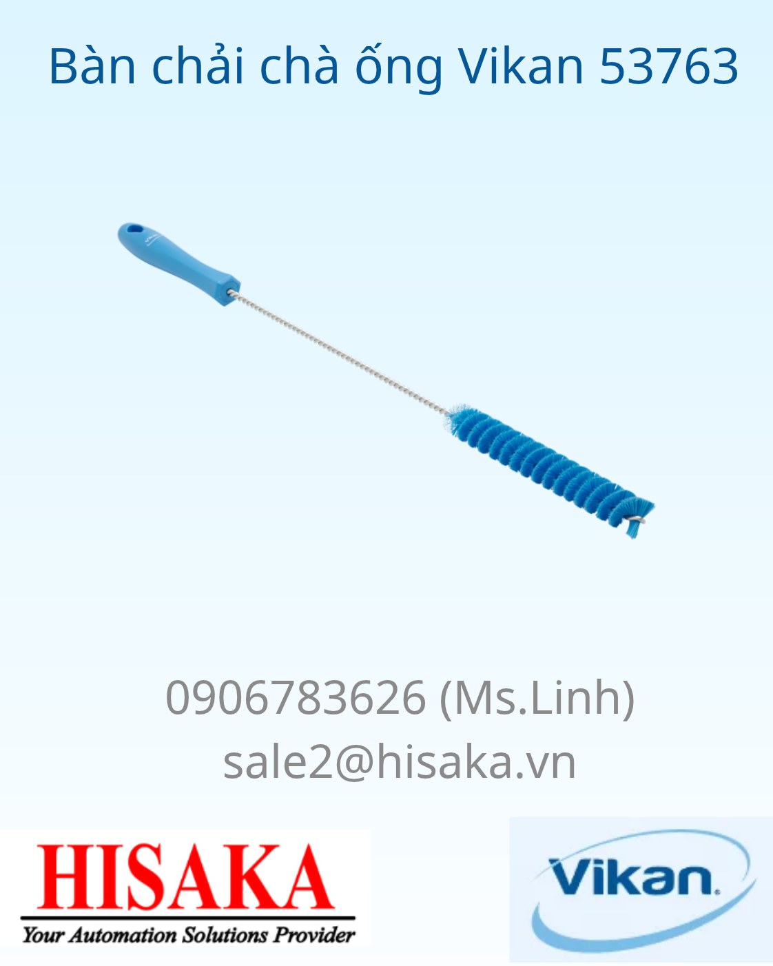 Bàn chải chà ống Vikan 53763